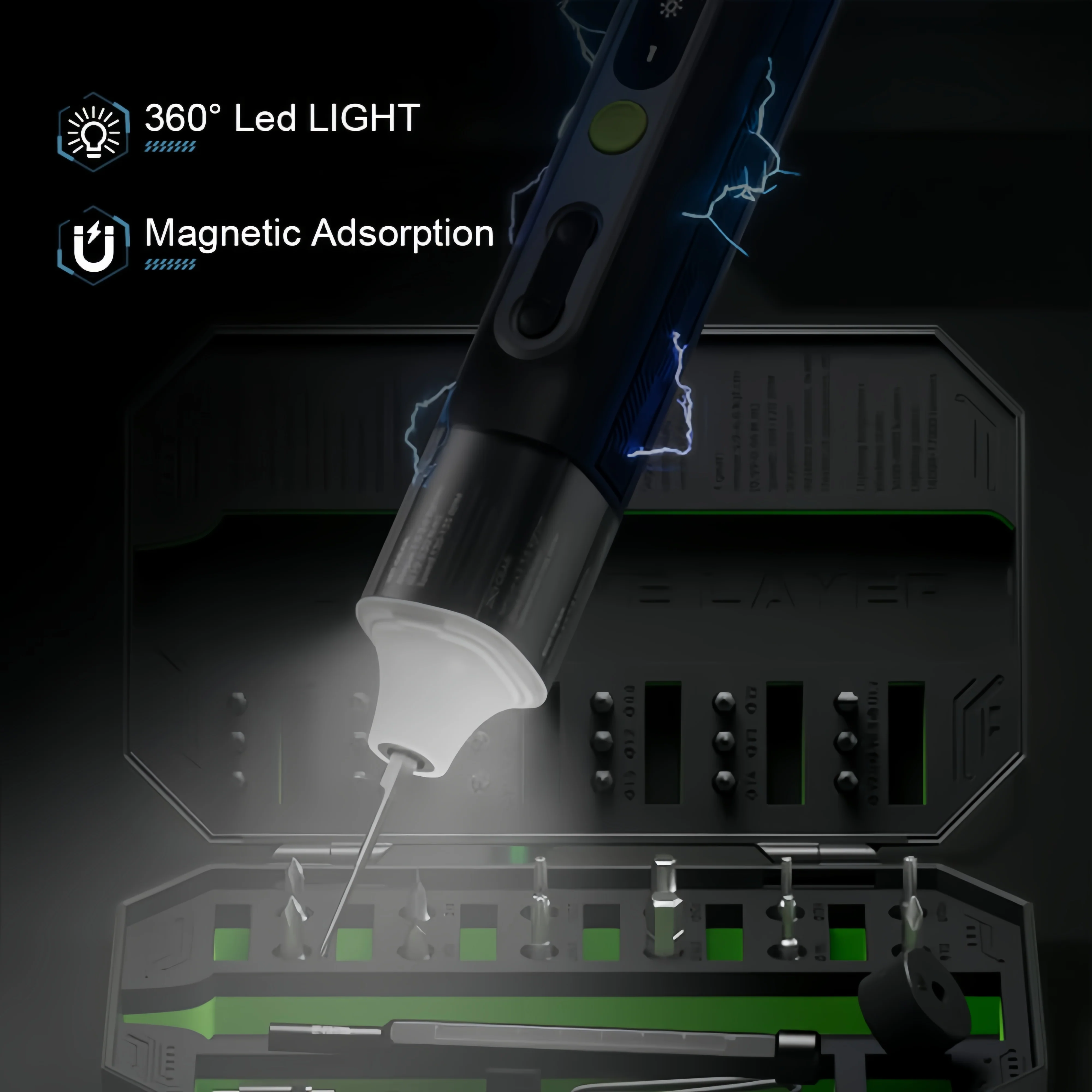 Hanboost 35 In 1 Precision Electric Screwdriver Set for PC, Phone, Camera, Laptop, Watch, and Drone Repairs - Image 5