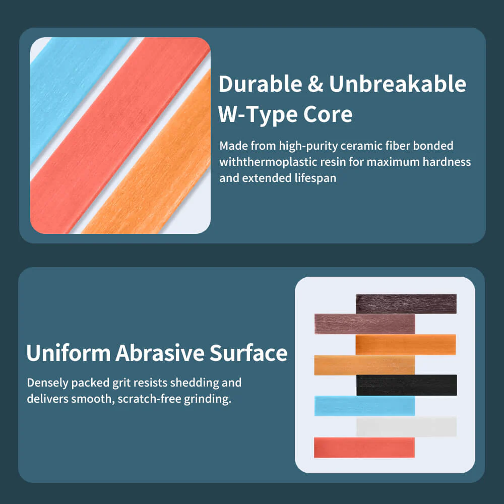 5pcs Ceramic Fiber Oil Stone Whetstone Strips for C1 - Image 3