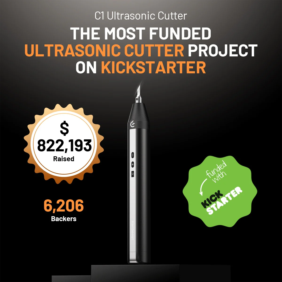 Hanboost® C1 Ultrasonic Cutter - The Ultimate Tool for Makers - Image 4