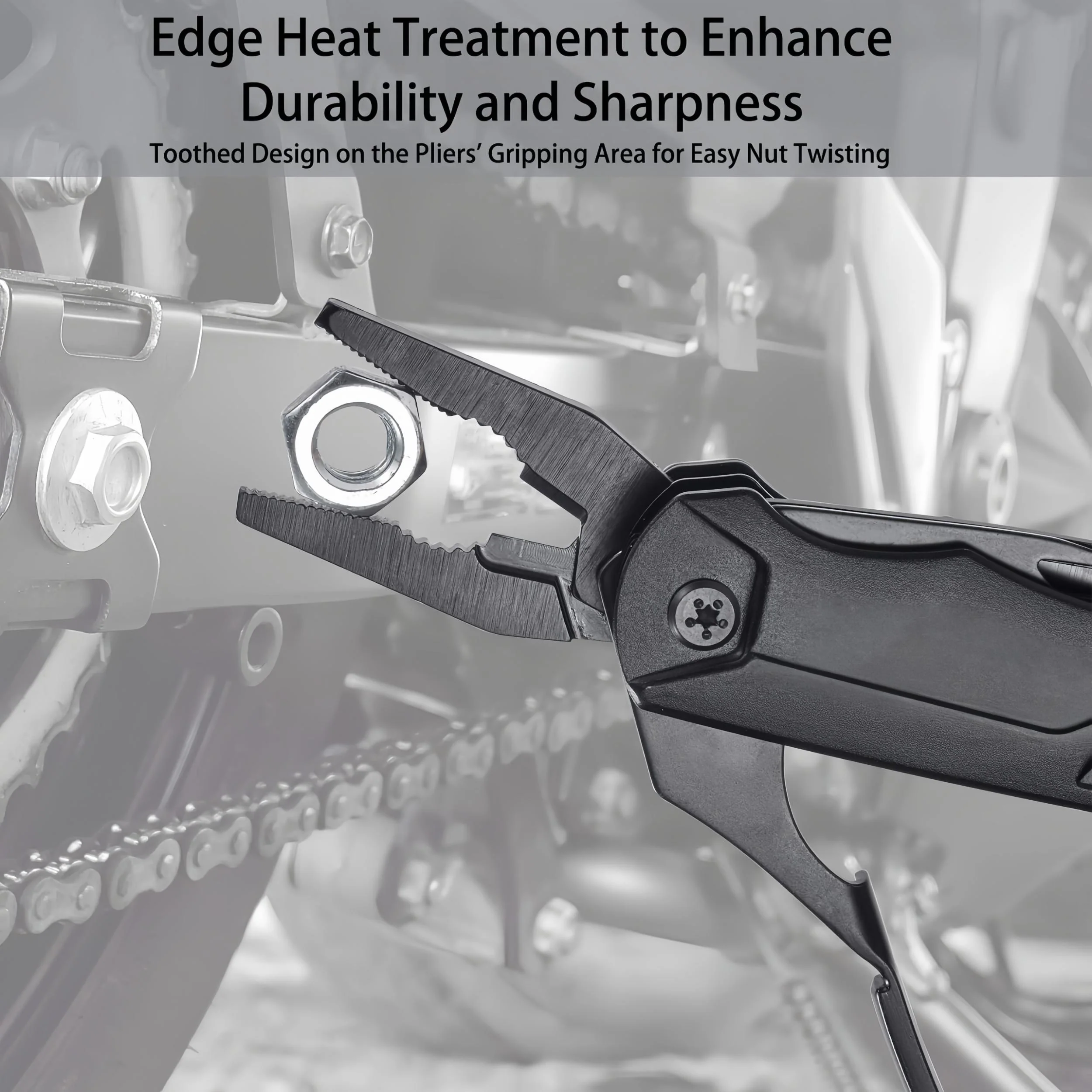 MakerJoy 19 In 1 Multitool Wrench with Wire Cutter for Outdoor Camping - Image 5