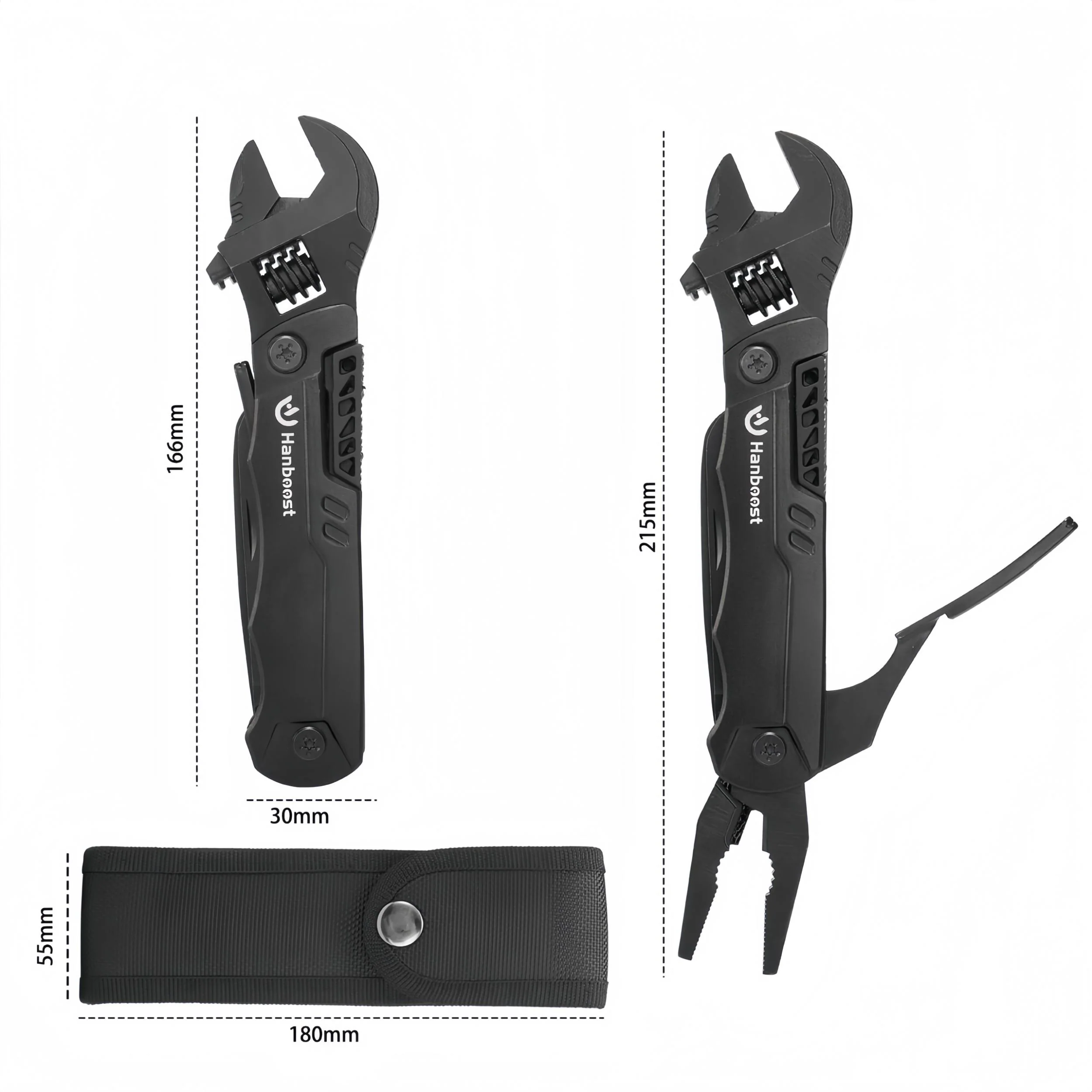MakerJoy 19 In 1 Multitool Wrench with Wire Cutter for Outdoor Camping - Image 6