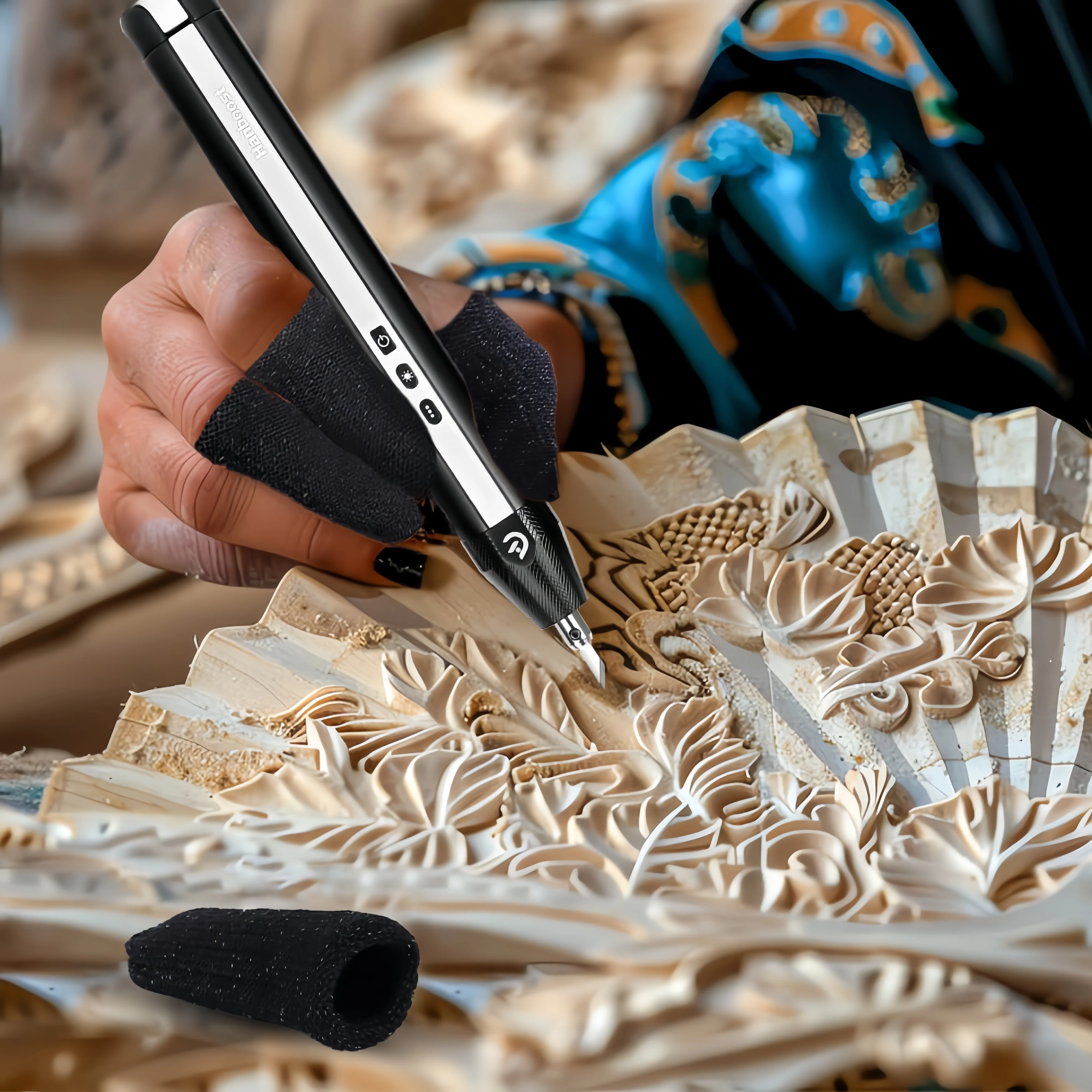 MakerJoy Cut Resistant Finger Sleeve Protectors for Cutting Task - Image 6