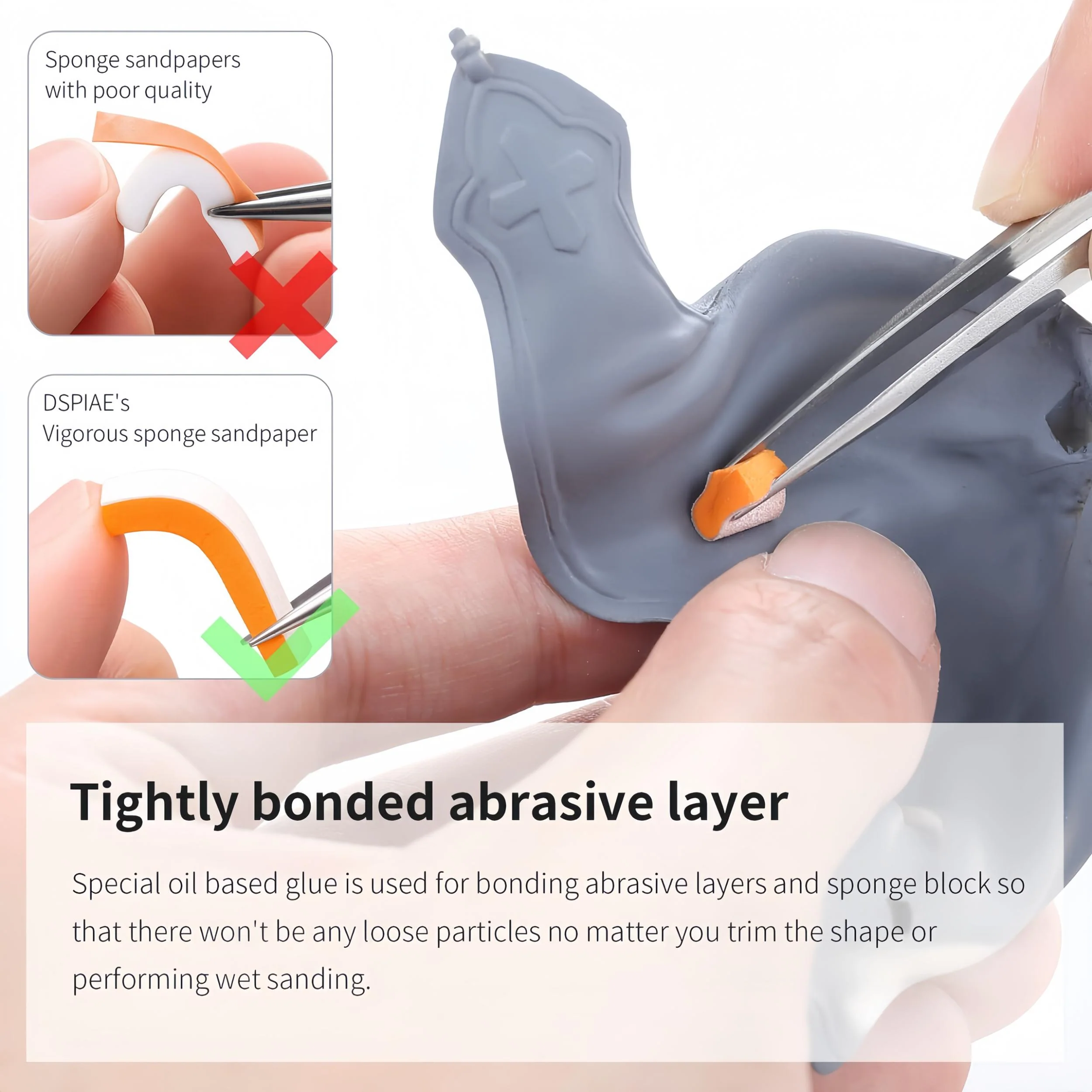 MakerJoy Soft Sponge Sanding Paper Combo Set for Model Builder - Image 5